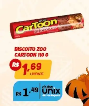 Biscoito Zoo Cartoon 110g