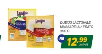 Queijo Lactovale Mussarela/Prato 300g