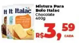 Camiño supermercados Mistura para Bolo Italac 400g oferta