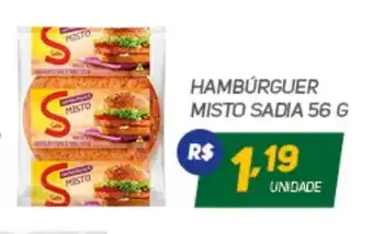 Brasil Atacadista Hamburguer Misto Sadia 56g oferta