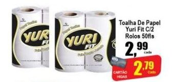 Toalha de Papel Yuri Fit c/2 rolos 50fls