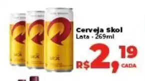 Camiño supermercados Cerveja Skol 269ml oferta