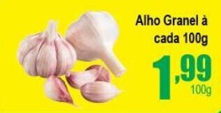 Higa's Supermercado Alho Granel a cada 100g oferta