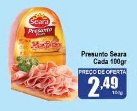 Higa's Supermercado Presunto Seara cada 100g oferta