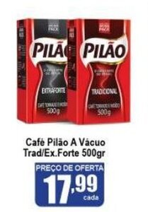 Higa's Supermercado Cafe Pilao a vacuo Trad/ Ext. Forte 500g oferta