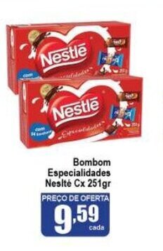 Higa's Supermercado Bombom Especialidades Nestle cx. 251g oferta