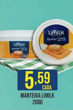 Casagrande Supermercados Manteiga Limilk 200g oferta