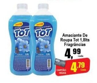 Amaciante de roupa Tot 1.8L Frag.