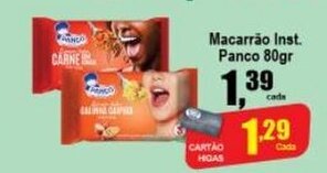 Higa's Supermercado Macarrao Inst. Panco 80g oferta