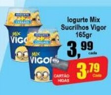 Iogurte Mix Sucrilhos Vigor 165g