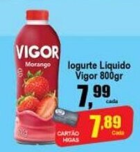 Higa's Supermercado Iogurte Liquido Vigor 800g oferta