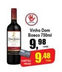 Higa's Supermercado Vinho Dom Bosco 750ml oferta