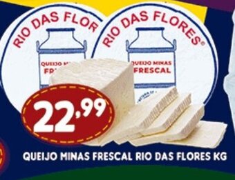 Queijo Minas frescal Rio Das Flores 1kg