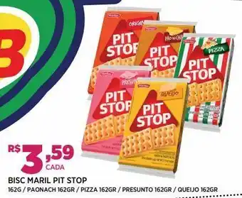 Biscoitos pit stop 162g