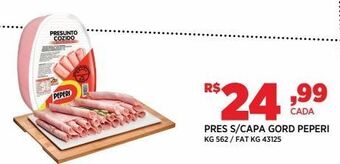 DB Supermercados Presunto s/ capa gordura peperi kg oferta