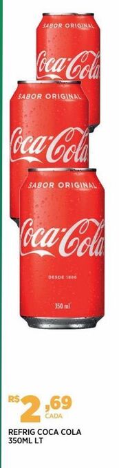 DB Supermercados Refrigerante coca-cola 350ml oferta