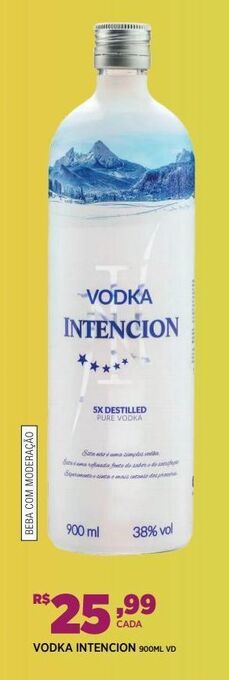 DB Supermercados Vodka intencion 900ml oferta