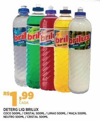 DB Supermercados Detergente líquido brilux 500ml oferta