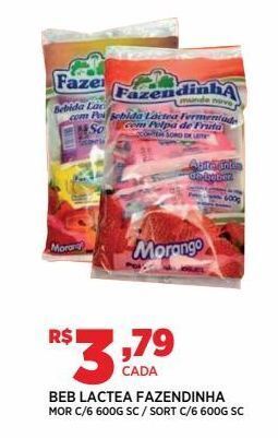 DB Supermercados Bebida lactea fazendinha 600g oferta