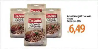 Atacadão Arroz Integral Tio João 7 Graos Pacote Com 500g oferta