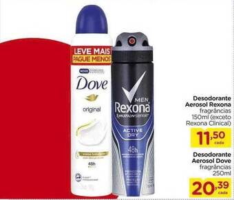 Carrefour Desodorante Aerosol Rexona Desodorante Aerosol Dove oferta