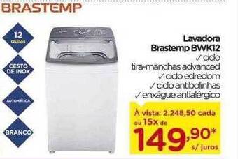 Carrefour Lavadora Brastemp Bwk12 oferta