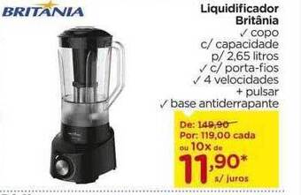 Carrefour Liquidificador Britânia oferta