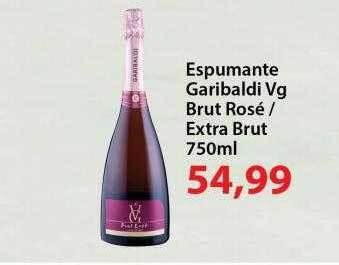 Chama Supermercados Espumante Garibaldi Vg Brut Rosé - Extra Brut oferta