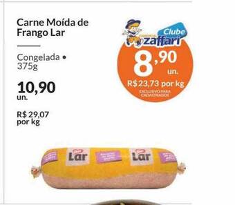 Zaffari Carne Moida De Frango Lar oferta