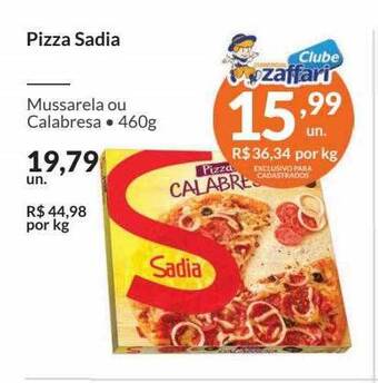Zaffari Pizza Sadia oferta