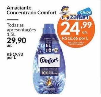 Zaffari Amaciante Concentrado Comfort oferta