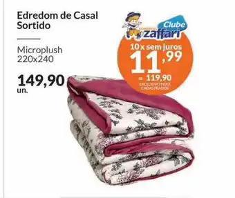 Zaffari Edredom De Casal Sortido oferta