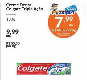 Zaffari Creme Dental Colgate Tripla Ação oferta