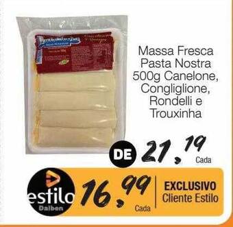 Massa Fresca Pasta Nostra Canelone Congliglione Rondelli E Trouxinha