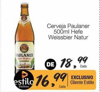 Supermercado Dalben Cerveja Paulaner Hefe Weissbier Natur oferta