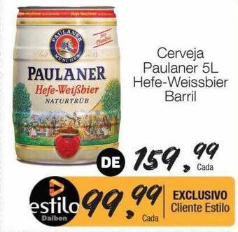 Supermercado Dalben Cerveja Paulaner Hefe-weissbier Barril oferta