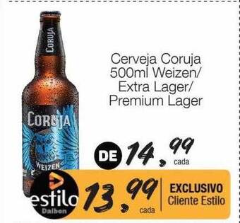 Supermercado Dalben Cerveja Coruja Weizen Extra Lager Premium Lager oferta