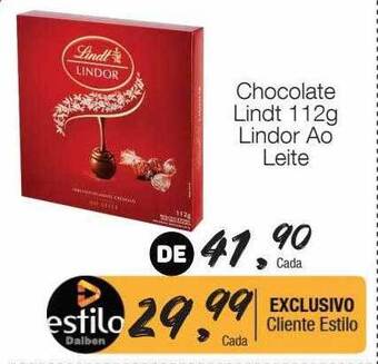 Supermercado Dalben Chocolate Lindt Lindor Ao Leite oferta