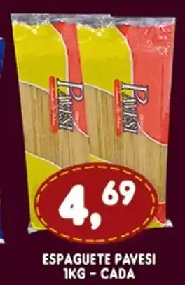 Supermercados Cristal Espaguete Pavesi 1kg cada oferta