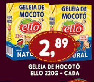 Supermercados Cristal Geleia de Mocoto Ello 220g - cada oferta
