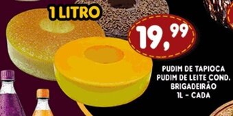 Supermercados Cristal Pudim De Tapioca Pudim de Leite Cond. Brigadeirao 1L cada oferta