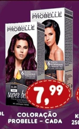 Supermercados Cristal Coloracao Probelle cada oferta
