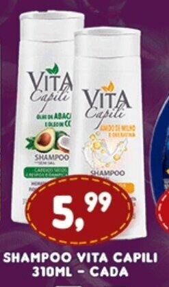 Supermercados Cristal shampoo Vita Capili 310ml cada oferta