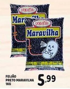 Bom Dia Feijao Preto Maravilla 1kg oferta