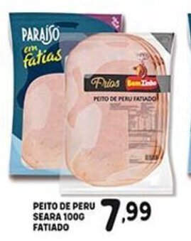 Bom Dia Peito de Peru Seara 100g fatiado oferta