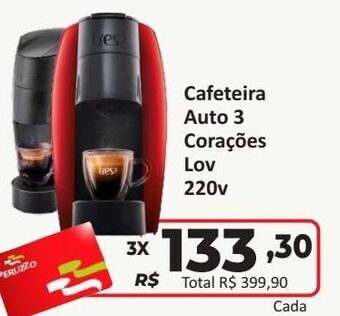 Cafeteira auto 3 corações lov 220v