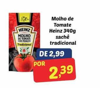 Semar Supermercado Molho De Tomate Heinz Sachê Tradicional oferta