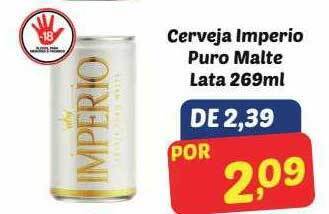 Semar Supermercado Cerveja Imperio Puro Malte Lata oferta