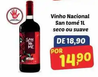 Semar Supermercado Vinho Nacional San Tomé Seco Ou Suave oferta