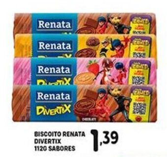 Bom Dia Biscoito Renata Divertix 112g sabores oferta